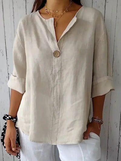 Victoria - Casual V-Neck Blouse