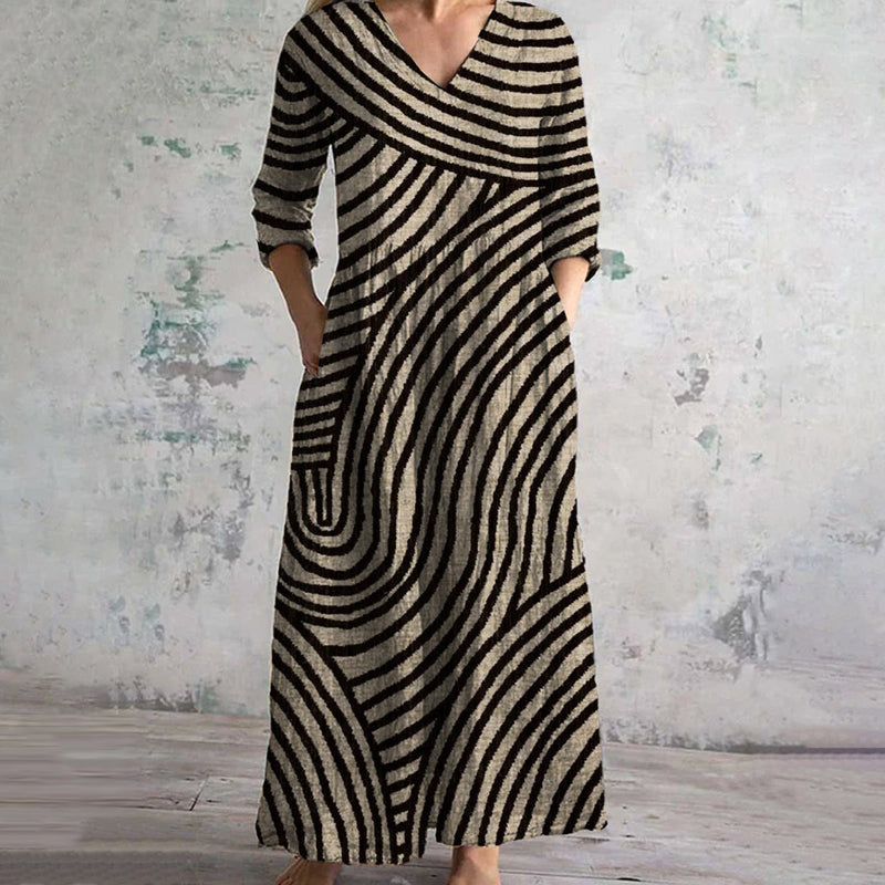 Celia - vintage striped dress