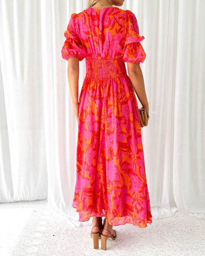 Zara - Rose red maxi dress