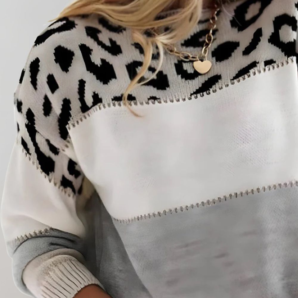 Olivia - Leopard Print Jumper