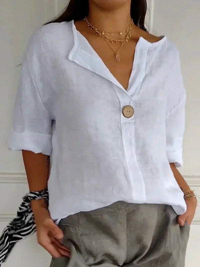 Victoria - Casual V-Neck Blouse