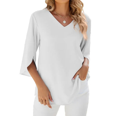 Cara - V-neck blouse