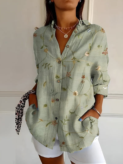 Madilyn - Printed Button-Up Shirt